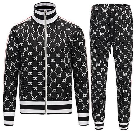 gucci style tracksuit bottoms|authentic gucci tracksuit.